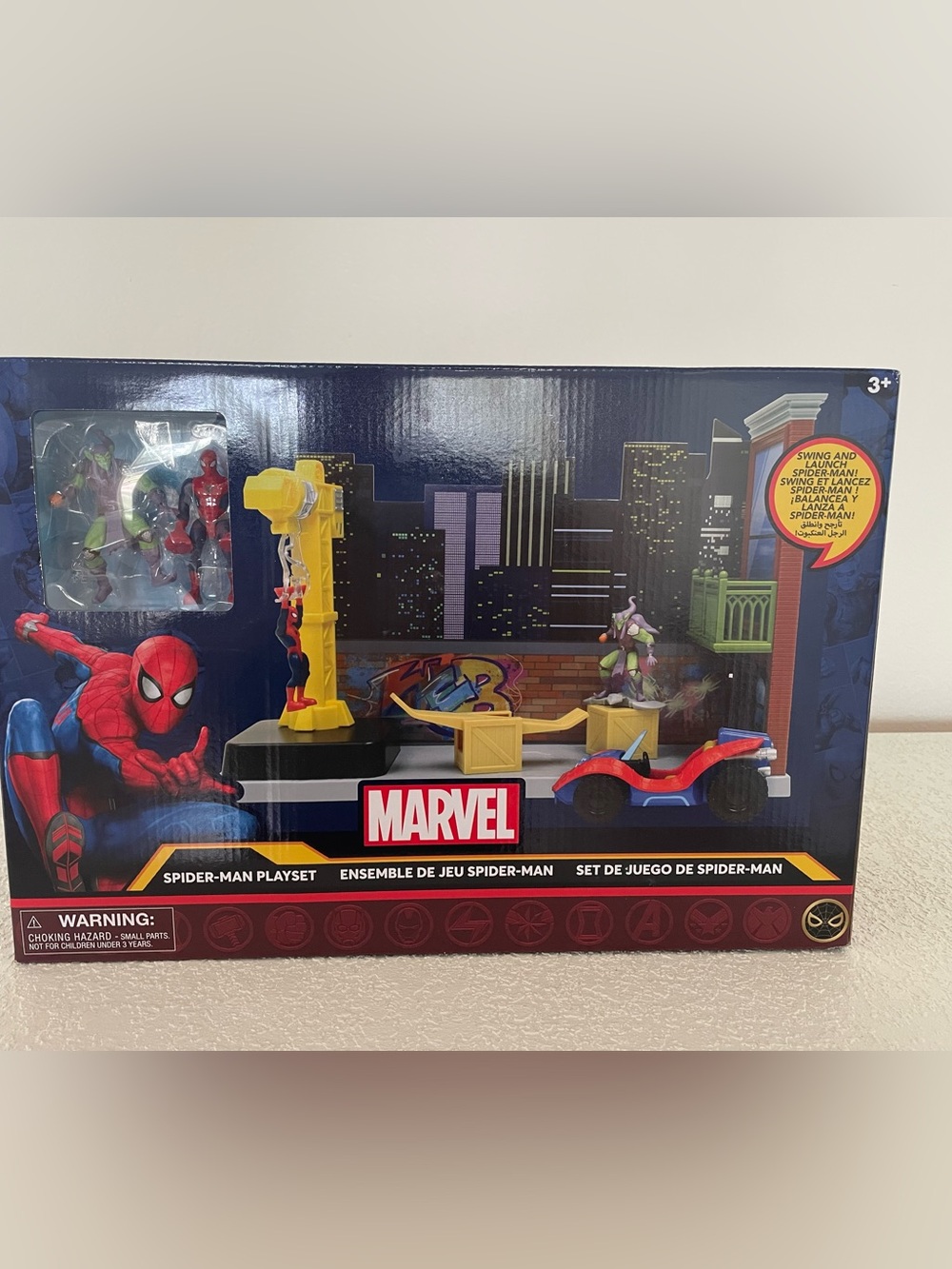 Marvel Spider-Man Swing and Launch Playset Disney Parks Exclusive New